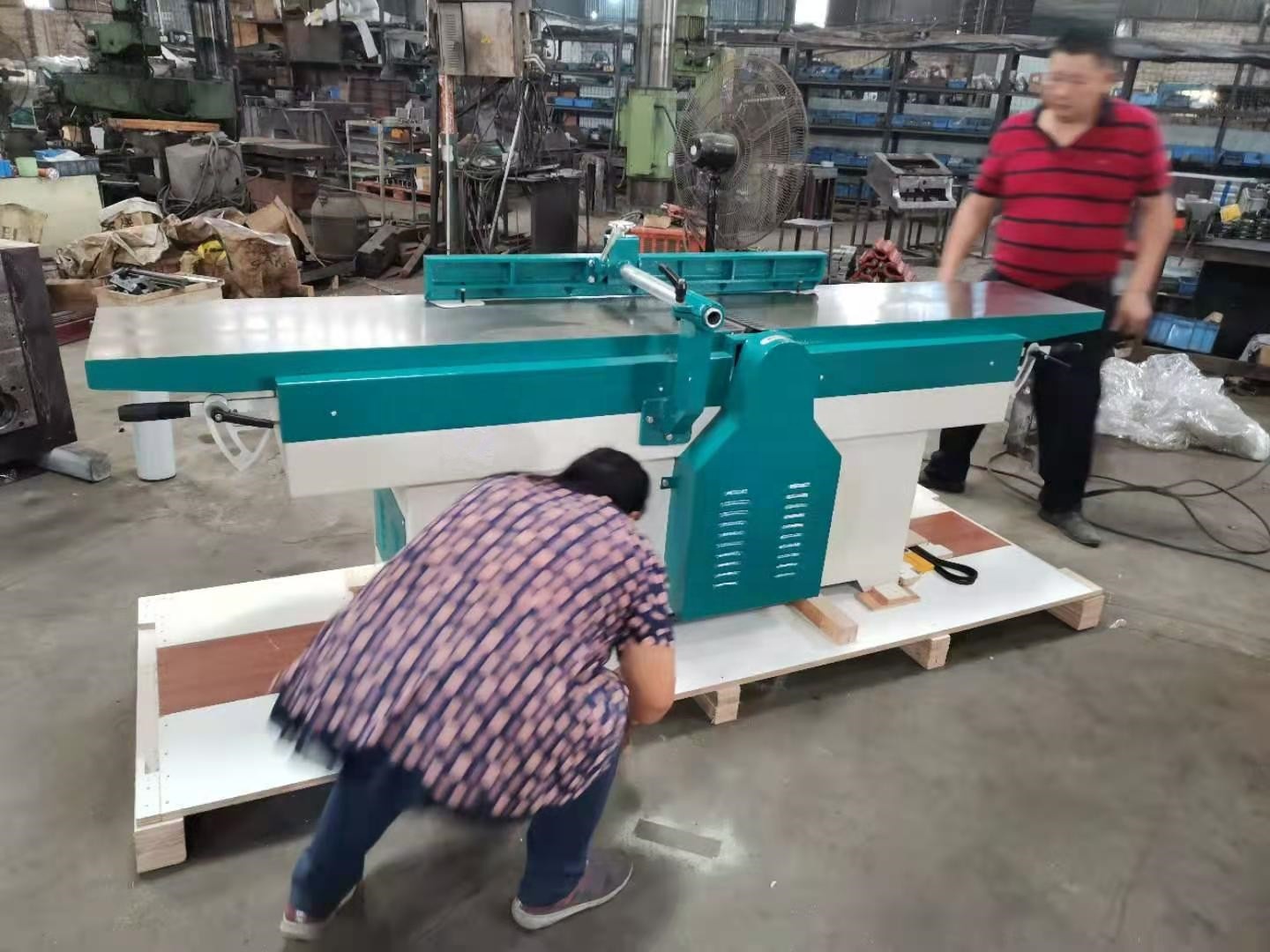 Woodworking Tool - 400mm（15.7インチ）木工用ヘビーデューティー家具木材表面スパイラルストレートプレーナージョインターかんな刃工具機械