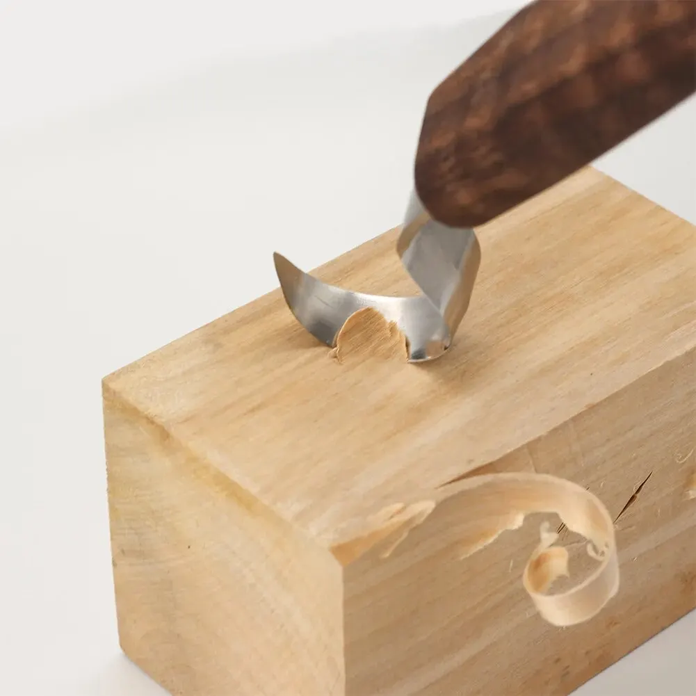 Woodworking Rasp - ‌ 1PCプロフェッショナル木彫りナイフセット、湾曲した刃とスクレーパー付き - 木彫り、スプーンクラフト、DIYプロジェクト用のクラフトツール