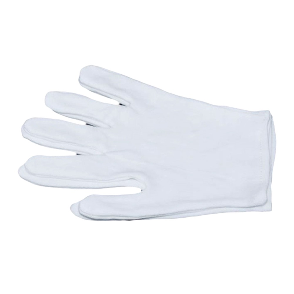 Woodworking Gloves - 24 個の白色綿作業用手袋 8.46 インチ中型サイズ保護設計白綿手袋洗濯機で洗えます