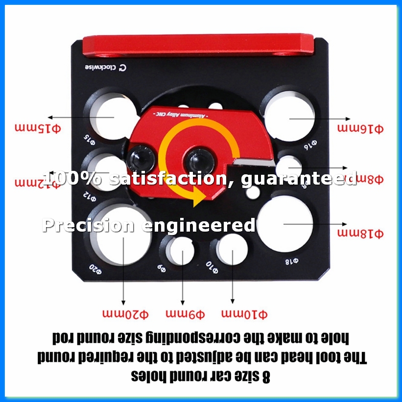 Woodworking Tool - 調整可能なダボメーカー治具 8mm-20mm 超硬刃付き 木工用電動ドリル ミリングダボ補助ツール-A07G