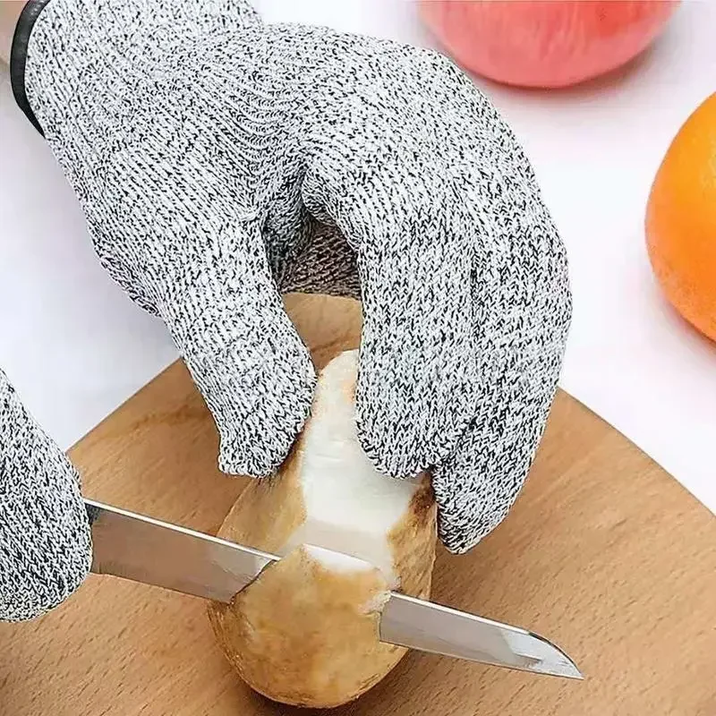Woodworking Gloves - グレード5子供用耐切創手袋 スポット木工 紙切り キッチン 耐切創性と耐摩耗性凧揚げ 耐切創性ハンド