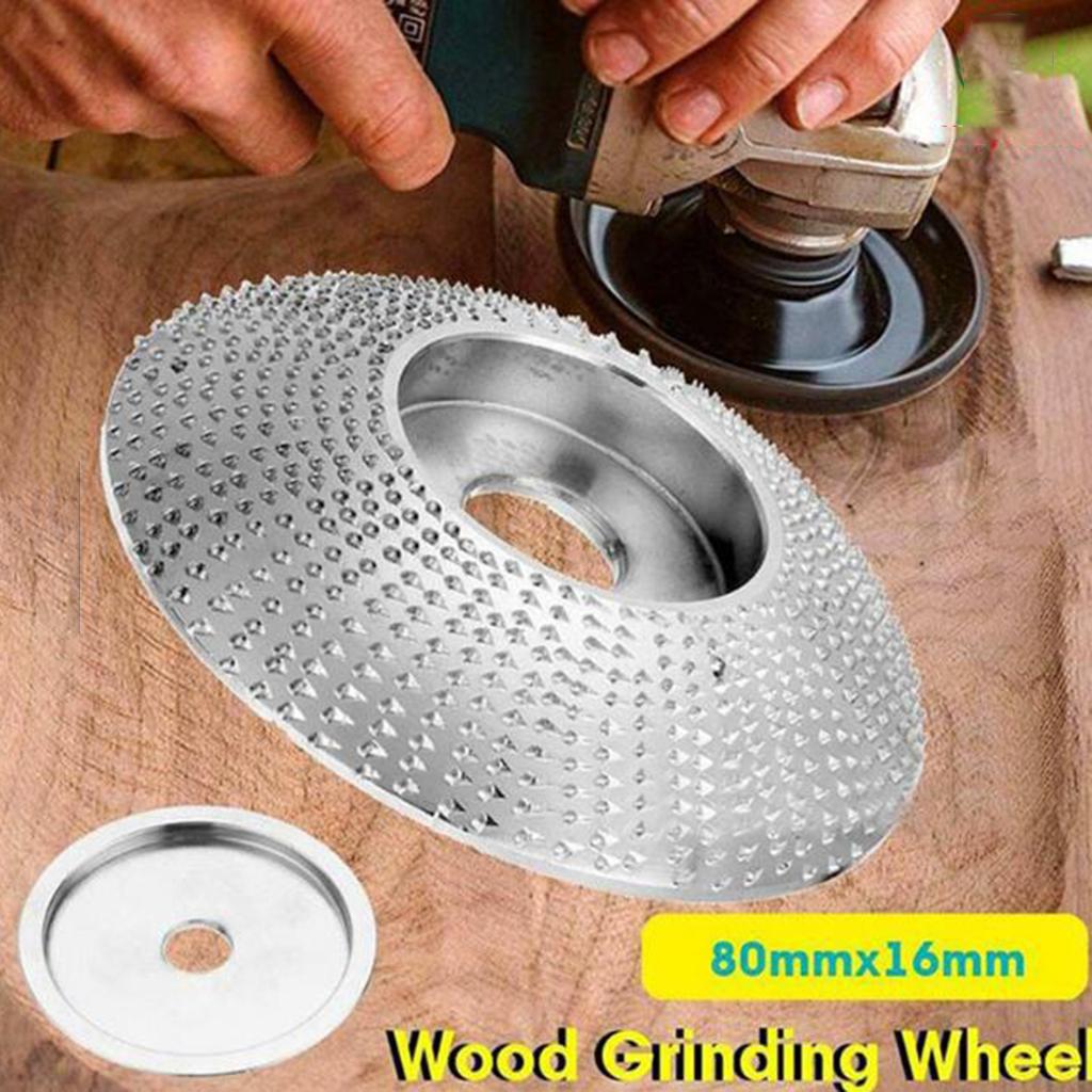 Woodworking Tool - アングルグラインダー用木彫りシェーピングディスク タングステンカーバイドコーティングされた木工用工具で、木材の迅速な削り取りが可能