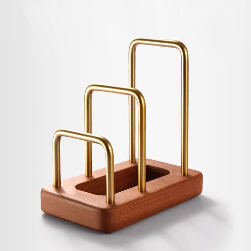 Woodworking Rasp - 無垢材まな板＆鍋蓋ラック、キッチンカウンター排水可能な収納ラック、新型まな板オーガナイザー