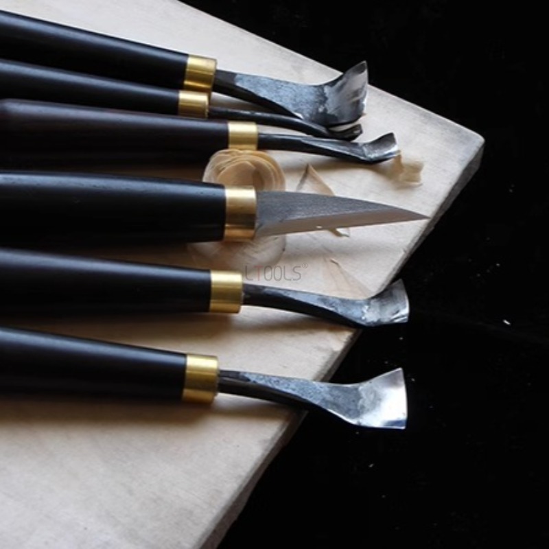 Woodworking Marking Knife - 木工 DIY スプーン掘りナイフ精密彫刻特殊曲面ナイフプロの職人木の根彫刻チゼルツール