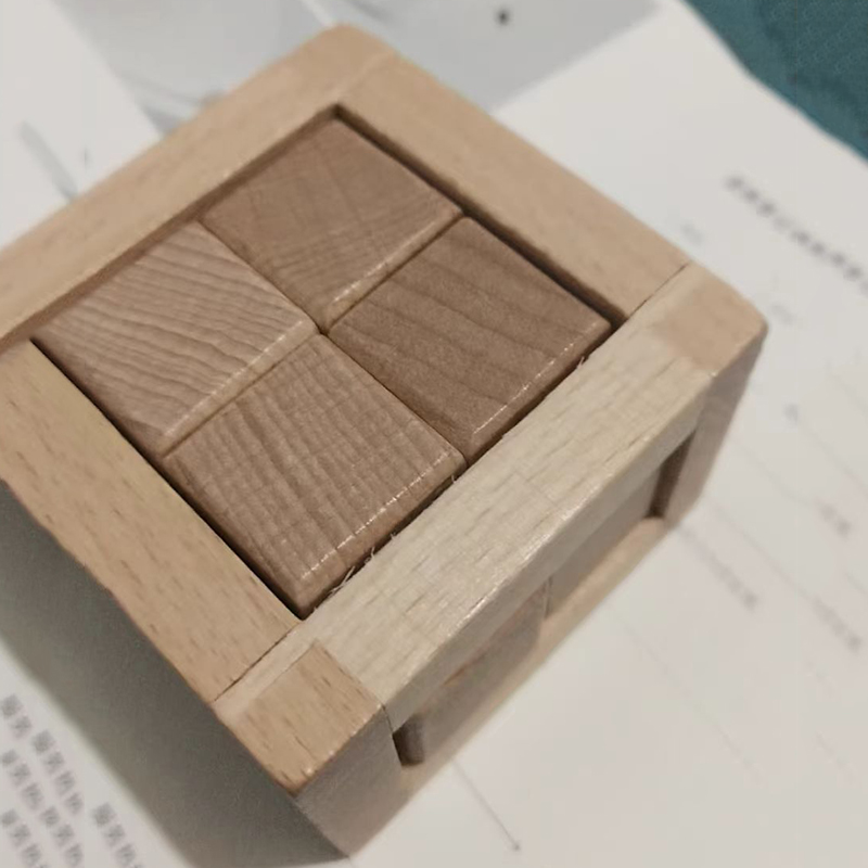 Woodworking Kids Toys - 教育用解体玩具 インターロッキングパズルキューブ 木製頭脳ゲーム 大人子供向け IQテストゲーム クリエイティブギフト