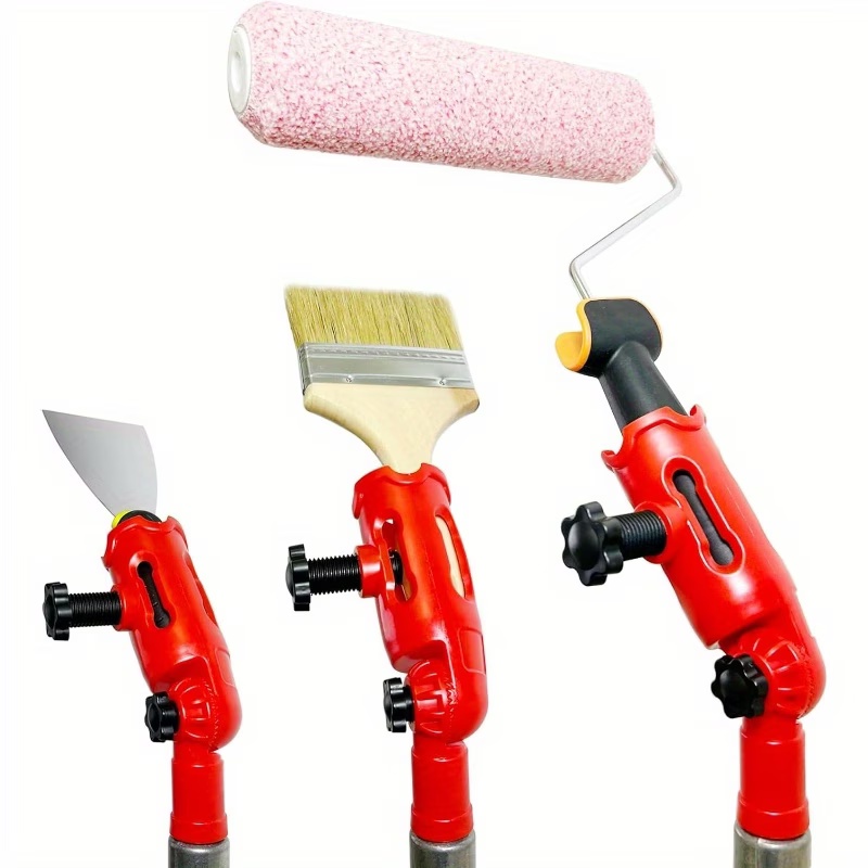 Woodworking Tool Stores - 多角度ペイントブラシエクステンダー180 ° 回転式高天井、壁、モールディング、コーナー、エッジャー塗装ツール延長ポールアタッチメント