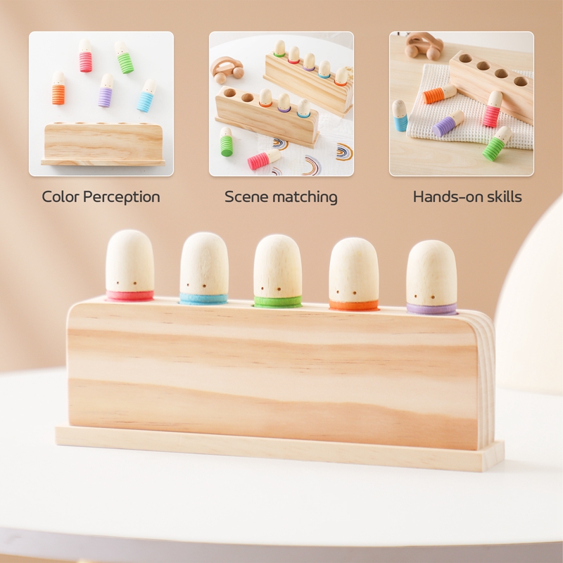 子供のための木製の顔の認識のおもちゃ,さまざまな色のトレーニ - Woodworking Kids Toys のレビューと価格