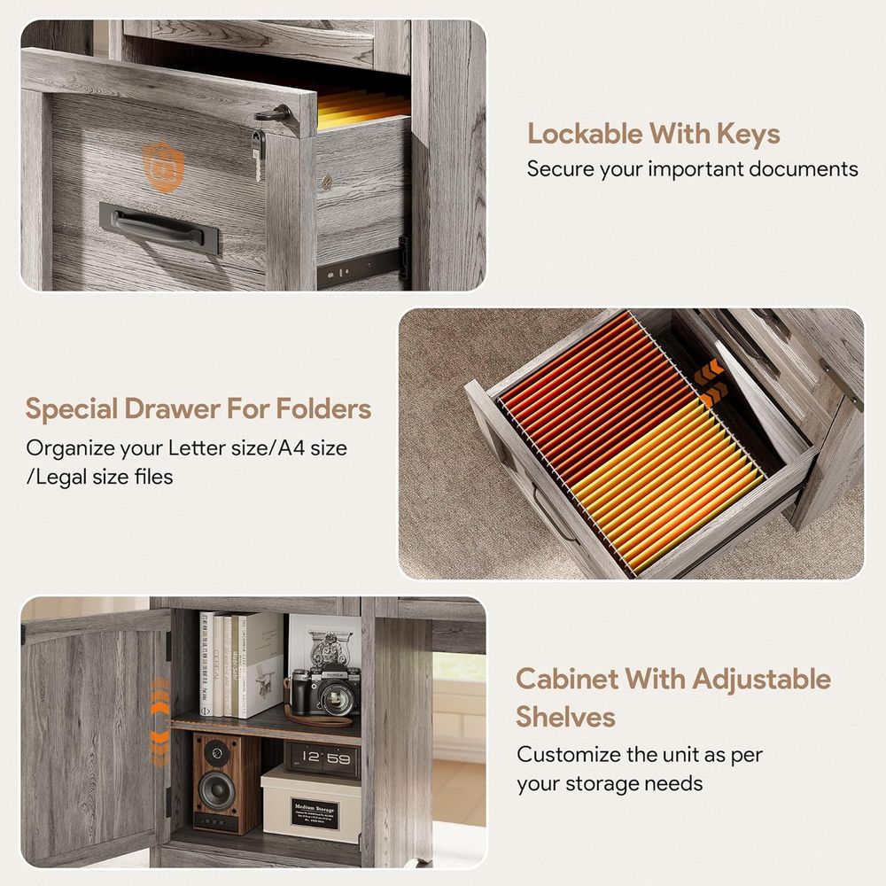55 モダンなオフィスデスク、引き出し、充電ステーション、ロ - Woodworking Or Woodworking のレビューと価格