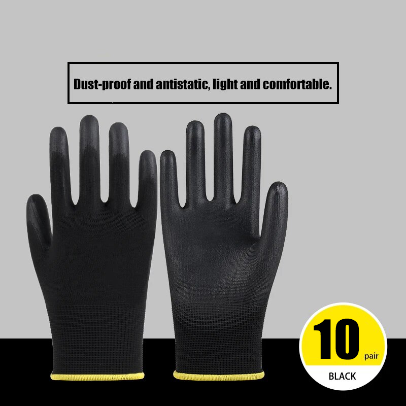 20 個保護作業手袋耐摩耗性ノンスリップ帯電防止園芸および木 - Woodworking Gloves のレビューと価格