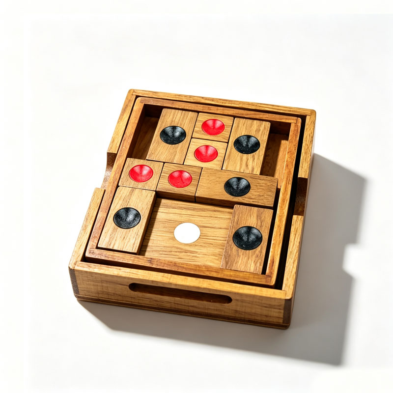 古典的な華龍道パズル スライディングブロックパズル 大人と子 - Woodworking Kids Toys のレビューと価格
