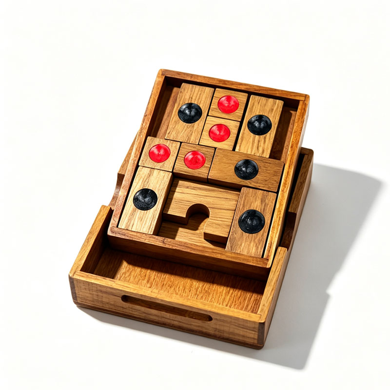 古典的な華龍道パズル スライディングブロックパズル 大人と子 - Woodworking Kids Toys のレビューと価格