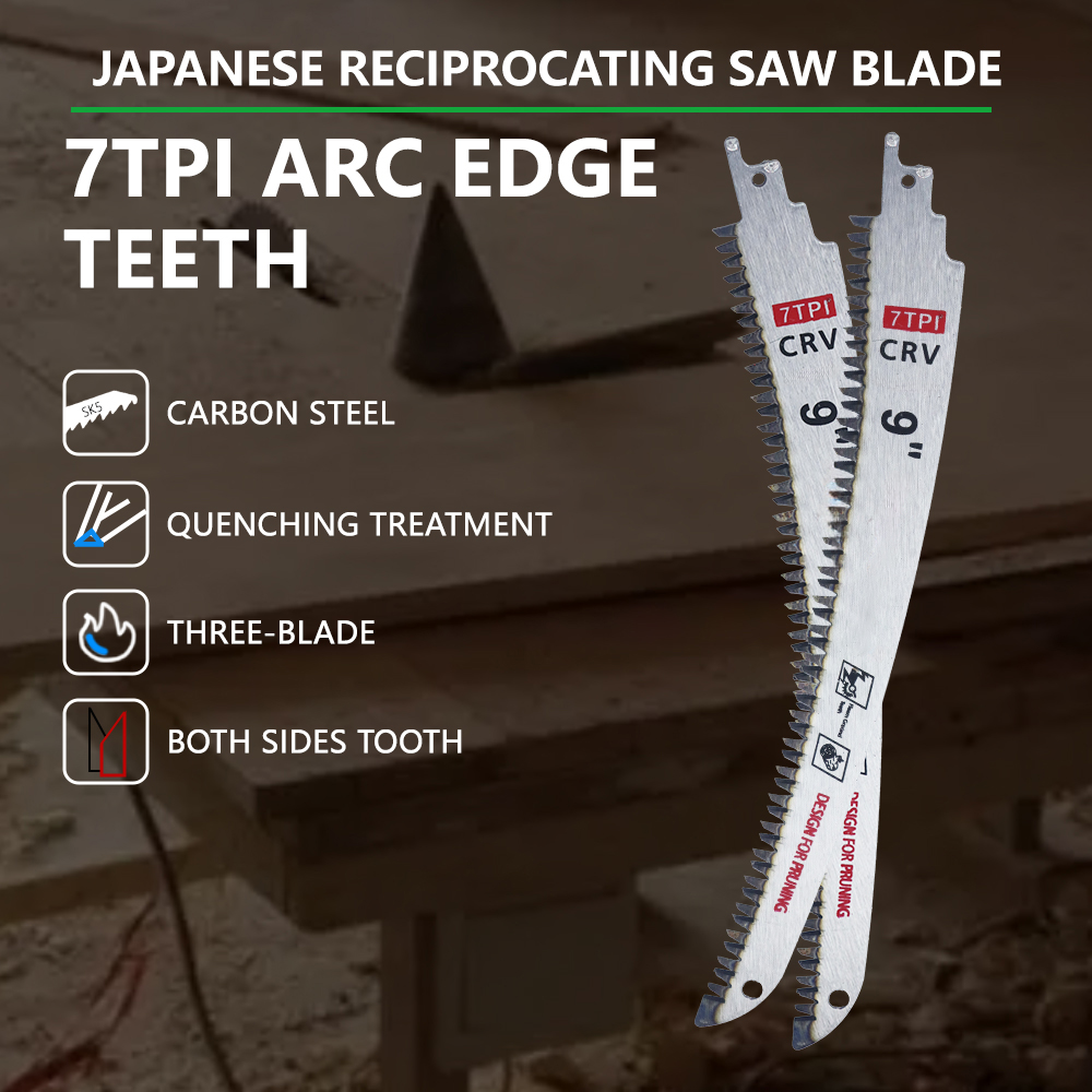 3個入り アークエッジ往復鋸刃、日本式歯型の湾曲エッジ付き木 - Woodworking And Carpentry のレビューと価格