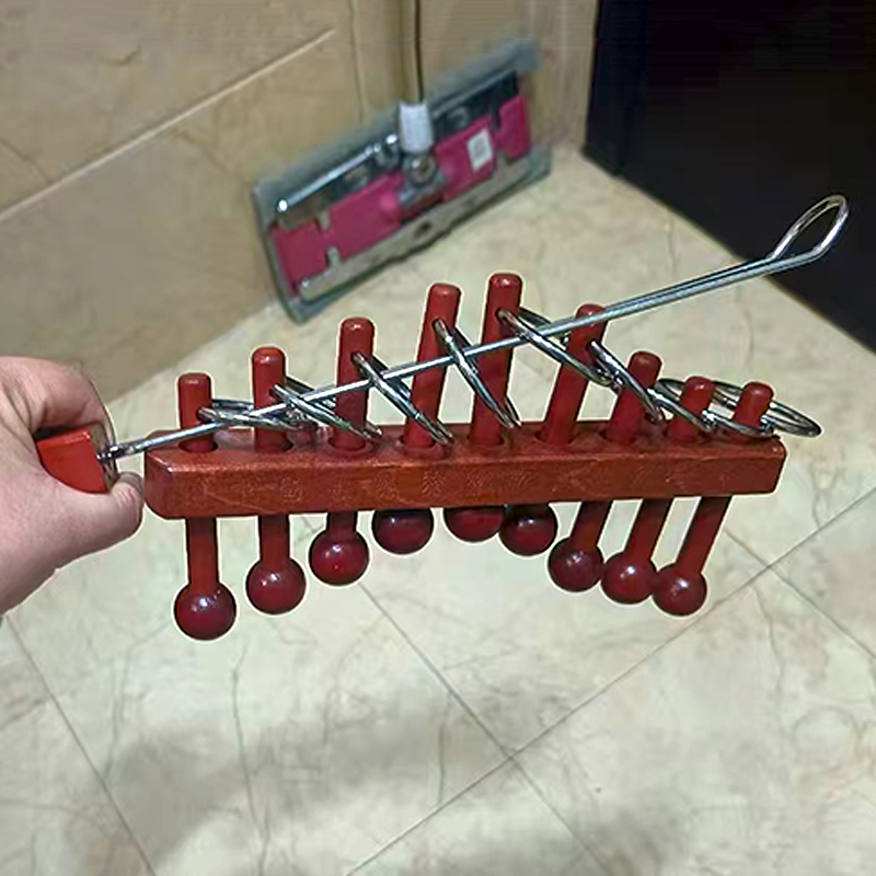古典的な中国の九連リングパズル 大人向け子供向けの頭脳ゲーム - Woodworking Kids Toys のレビューと価格