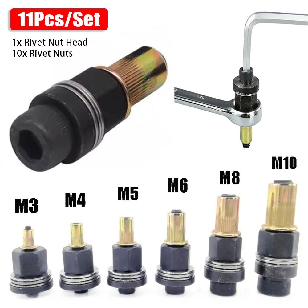 11個/セット マンドレルステープルハンドリベットナット M - Woodworking Tool Stores のレビューと価格