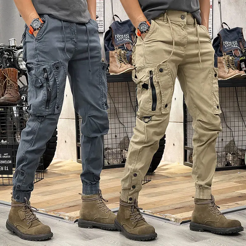 メンズコットンカーゴパンツ,バイカー,バイカー,オートバイ, - Woodworking Brand のレビューと価格
