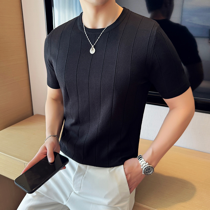 メンズ半袖ラウンドネックセーター,スリムフィットTシャツ,伸 - Woodworking Brand のレビューと価格