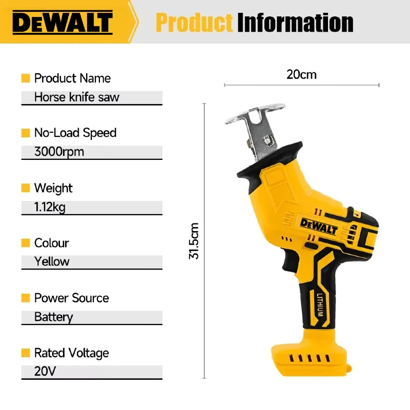 Dewalt ブラシレスレシプロソー 2800RPM 電動ソ - Woodworking Rasp のレビューと価格