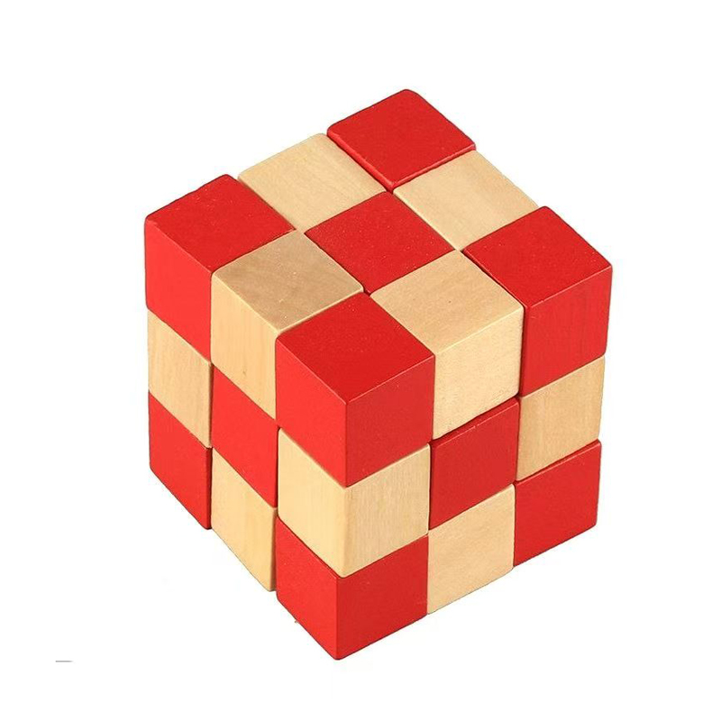 木製スネークキューブパズル IQ ロジックトレーニング頭の体 - Woodworking Kids Toys のレビューと価格
