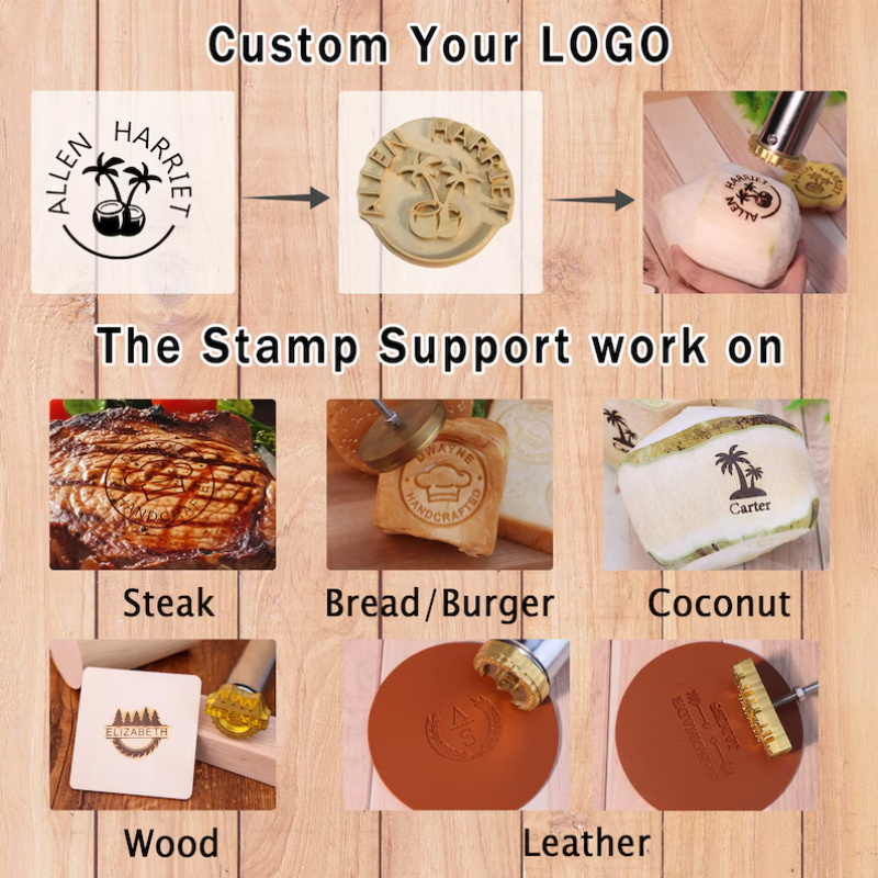 木工用カスタムウッドブランドアイロン、パーソナライズロゴデザ - Woodworking Logo Design のレビューと価格