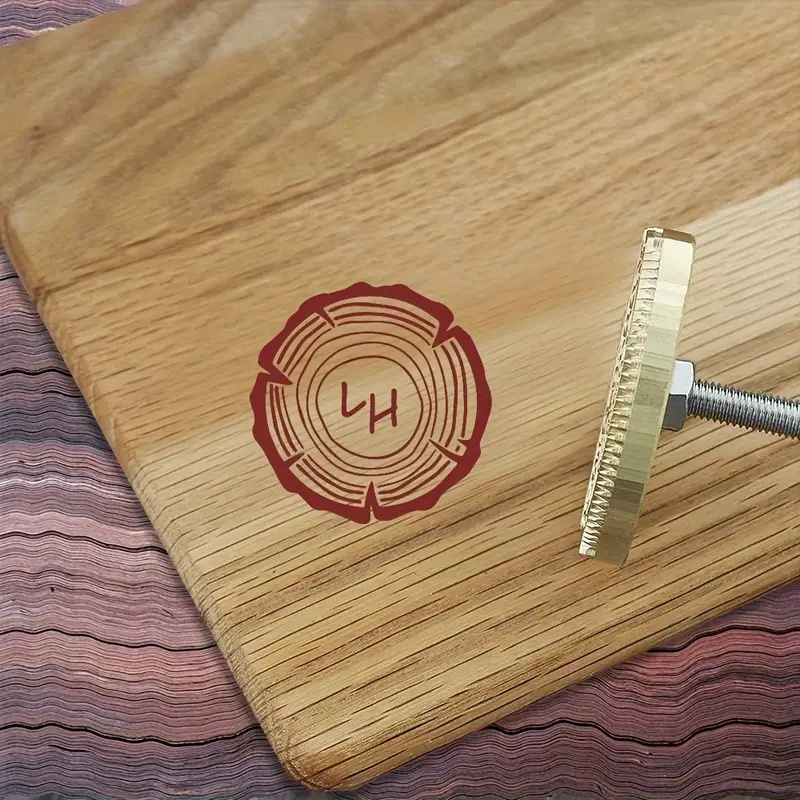 木工用カスタムウッドブランドアイロン、パーソナライズロゴデザ - Woodworking Logo Design のレビューと価格