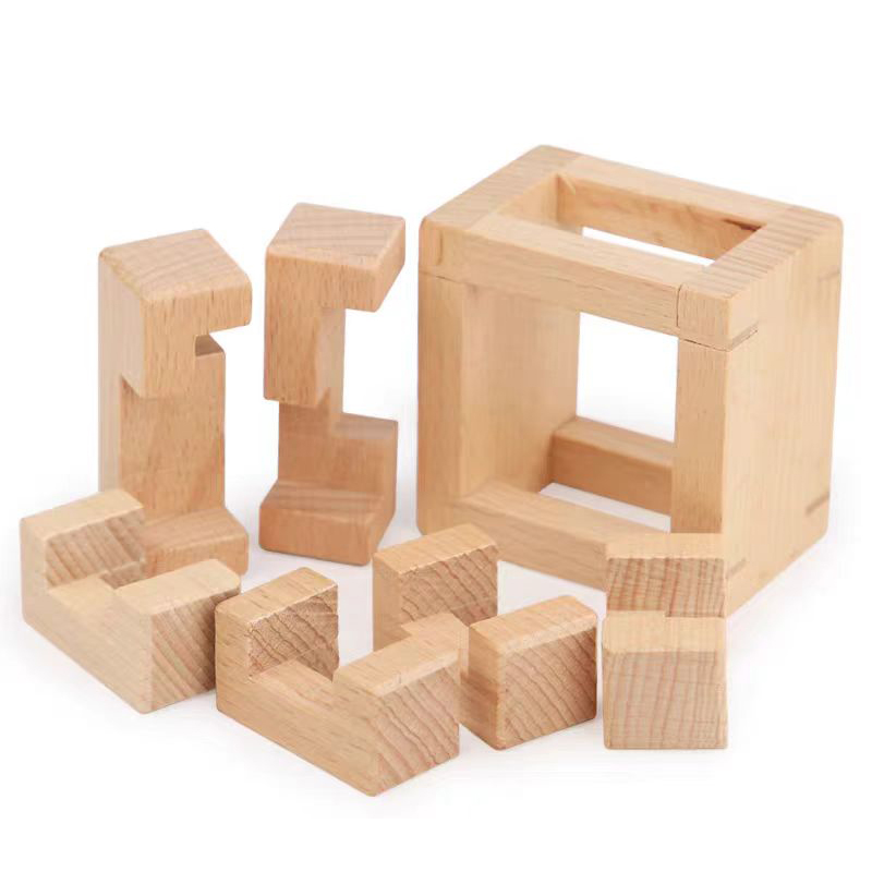 教育用解体玩具 インターロッキングパズルキューブ 木製頭脳ゲ - Woodworking Kids Toys のレビューと価格
