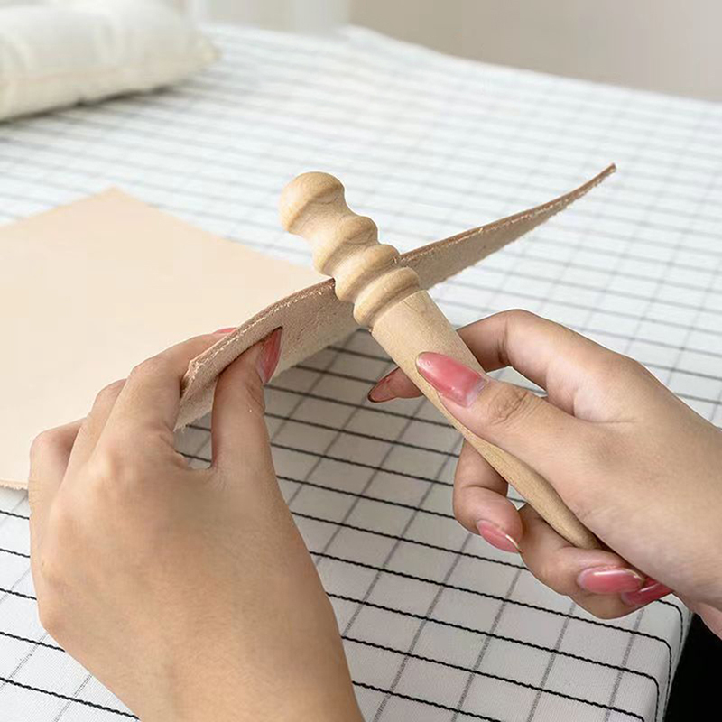 1PC 木製レザーソリッドウッドラウンドバーニッシングエッジ - Woodworking Tool Stores のレビューと価格