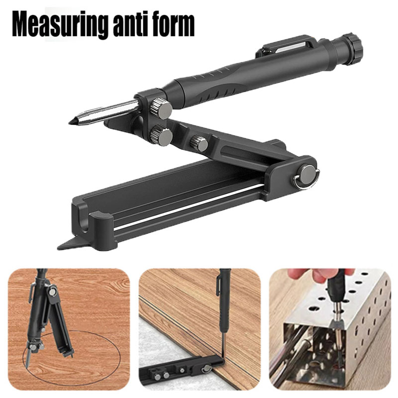 ディープホールペンシル付き多機能刻印ツール,アルミニウム合金 - Woodworking Marking Knife のレビューと価格