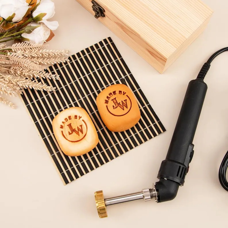 M8カスタムブランド刻印鉄印、パーソナライズされた革製真鍮エ - Woodworking Logo Design のレビューと価格