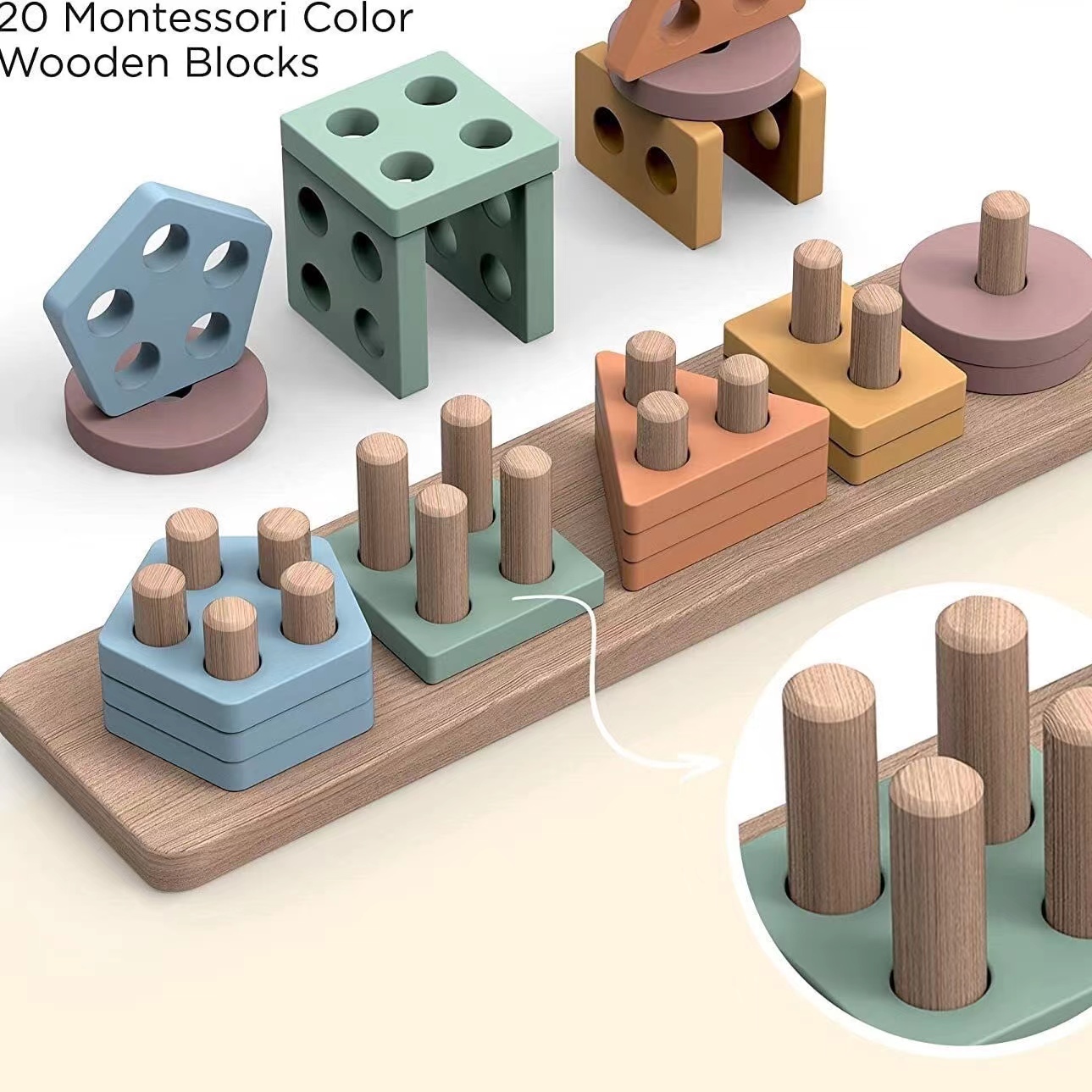 18か月以上の子供向けモンテッソーリおもちゃ - 幼児向け木 - Woodworking Kids Toys のレビューと価格